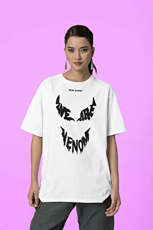 Tom Hardy We Are Venom Unisex Tasarım Tişört, Oversize Film Tişört