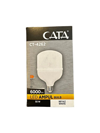CT-4262 55W 6400K (Beyaz Işık) E27 Duylu LED Torch Ampul