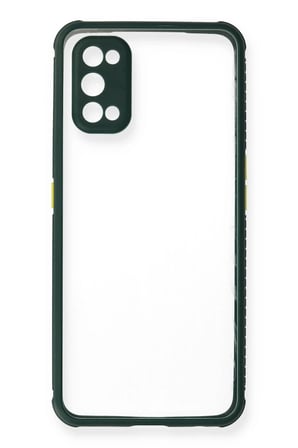 Realme 7 Pro Kılıf Miami Şeffaf Silikon - Koyu Yeşil