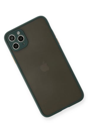 Iphone 11 Pro Max Kılıf Montreal Silikon Kapak - Yeşil