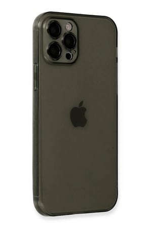 Iphone 12 Pro Kılıf Fly Lens Silikon - Siyah