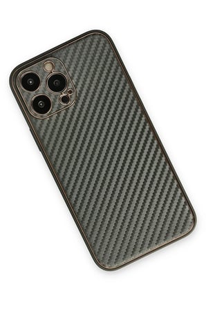 Iphone 13 Pro Max Kılıf Coco Karbon Silikon - Füme