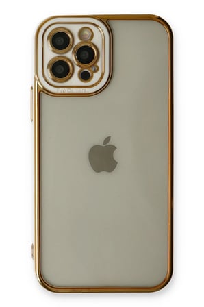Iphone 12 Pro Kılıf Liva Lens Silikon - Beyaz