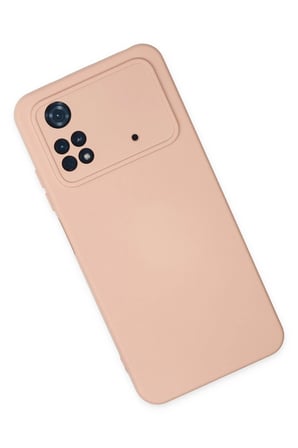 Poco M4 Pro 4G Kılıf Nano Içi Kadife Silikon - Pudra