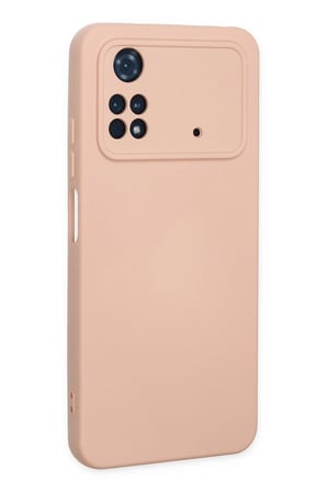 Poco M4 Pro 4G Kılıf Nano Içi Kadife Silikon - Pudra