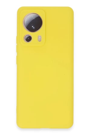 Mi 13 Lite Kılıf Nano Içi Kadife Silikon - Sarı