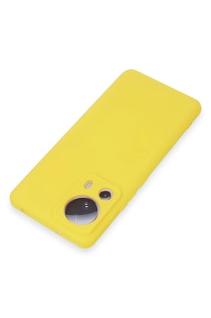 Mi 13 Lite Kılıf Nano Içi Kadife Silikon - Sarı