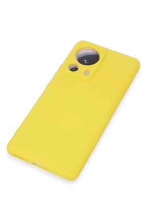 Mi 13 Lite Kılıf Nano Içi Kadife Silikon - Sarı