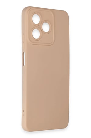 Realme C53 Kılıf Nano Içi Kadife Silikon - Pudra