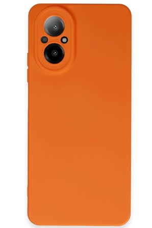 Realme 12 Lite Kılıf Nano Içi Kadife Silikon - Turuncu