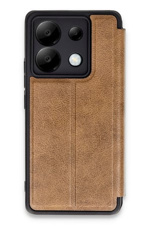 Redmi Note 13 Pro 5G Kılıf Flip Cover - Taba