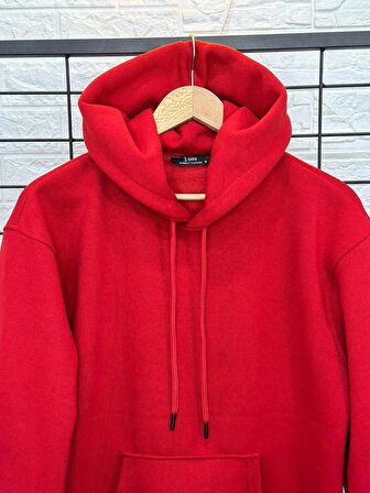 3İPLİK POFUDUK KUMAŞ KAPŞONLU SWEATSHİRT
