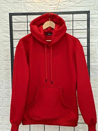 3İPLİK POFUDUK KUMAŞ KAPŞONLU SWEATSHİRT