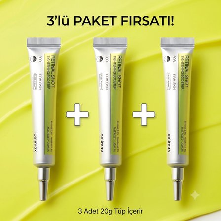 Celimax 3'lü Retinal Shot Tightening Booster 15ML (3 Adet)