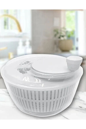 Üçsan Salata ve Sebze Kurutucu, Pratik Kullanım - 5 Lt En Büyük Boy - Bpa Free - Yerli Üretim - Salata Kurutma