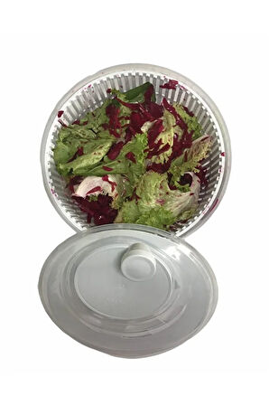 Üçsan Salata ve Sebze Kurutucu, Pratik Kullanım - 5 Lt En Büyük Boy - Bpa Free - Yerli Üretim - Salata Kurutma