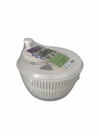 Üçsan Salata ve Sebze Kurutucu, Pratik Kullanım - 5 Lt En Büyük Boy - Bpa Free - Yerli Üretim - Salata Kurutma - Krem Renk