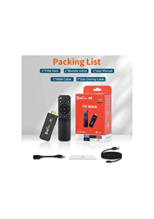 8 Gb 128 Gb Stick Android 12.1 + 2.4g/5g Akıllı Tv Box