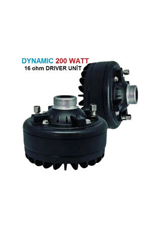 DYNAMIC 200 WATT 16 ohm DRIVER UNİT