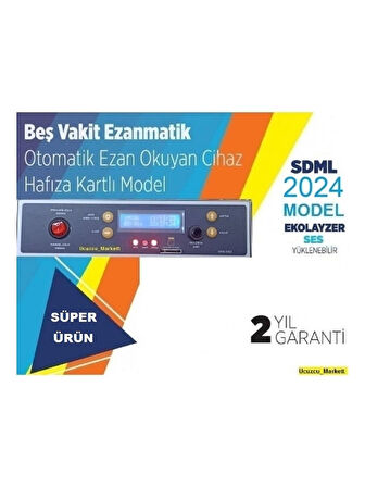 Ezanmatik (5 Vakit Otomatik Ezan Okuyan Cihaz - Hafıza Kartlı )