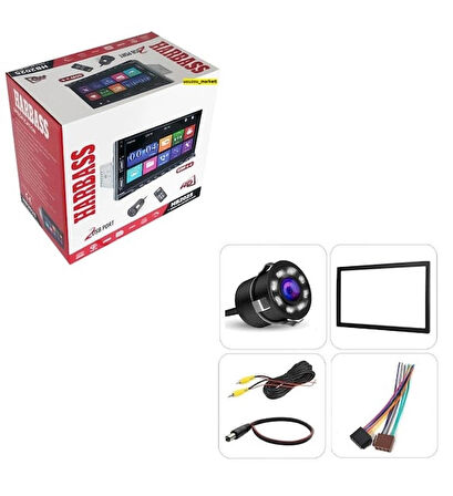 7 İnç Tofaş Model Double Teyp + 8 Led Geri Vites Kamera (4X65 Watt Bluetooth - Video