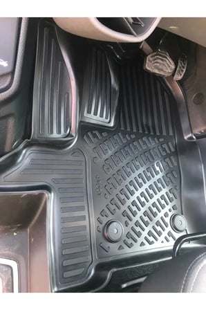 Ford Tourneo Custom 2012-2023 3d araca özel Havuzlu Paspas | Şoför + 2 Yolcu Koltuğu - Otomatik Vites