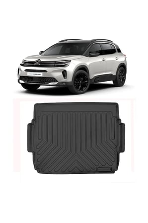 Citroen C5 Aircross Üst Konum 2023 Sonrası 3D Bagaj Havuzu Siyah