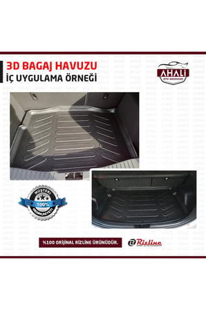Suziki Vitara 2015 Sonrası Uyumlu  3d Bagaj Havuzu