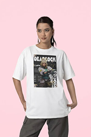Valorant Deadlock Karakter Baskılı Unisex Oversize Tişört