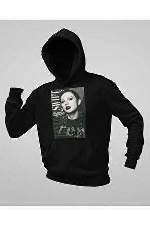 Red Taylor Swift Baskılı Unisex Oversize Şarkıcı Hoodie
