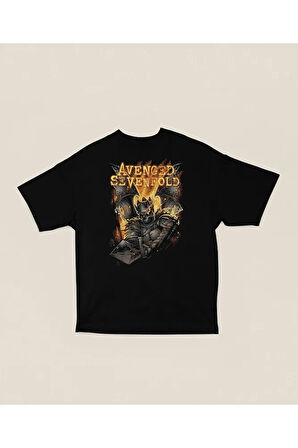 Avenged Sevenfold Temalı Unisex Oversize Müzik Grubu Tişört