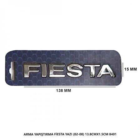 mefsa Fiesta Bagaj Yazısı 2002-2008 Arma Yapıştırma 13.8CMX1.5CM