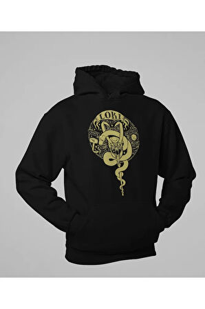 Avengers Loki Baskılı Unisex Oversize Marvel Hoodie