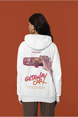 Taylor Swift Getaway Car Baskılı Unisex Oversize Şarkıcı Hoodie