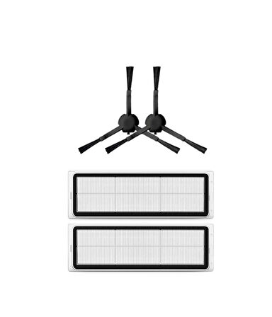 Xiaomi Vacuum Mop 2 Ultra Uyumlu Yedek Hepa Filtre ve Yan Fırça-4 Parça