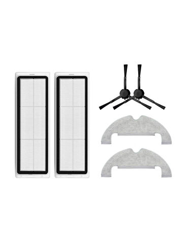 Xiaomi Vacuum Mop 2 Ultra Uyumlu Yedek Hepa Filtre Yan Fırça Mop-6 Parça