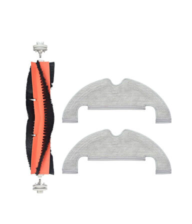 Xiaomi Vacuum Mop 2 Ultra Uyumlu Yedek Ana Fırça ve Mop- 3 Parça