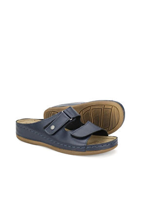 Zenne Kadın Anatomik Deri Terlik