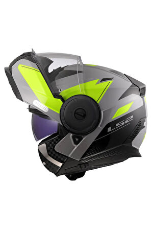 SCOPE 2 DURIA GRİ-NEON SARI KASK