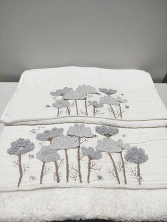 Umay Süzene Bambu Bürümcük Analı Kızlı Havlu Seti (1 Adet 30x50 cm ve 1 Adet 50x90 cm ) %70 Bambu %30 Pamuk