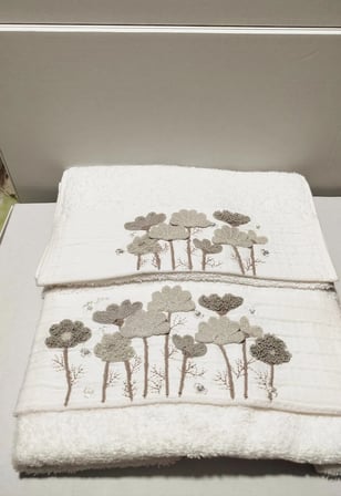 Umay Süzene Bambu Bürümcük Analı Kızlı Havlu Seti (1 Adet 30x50 cm ve 1 Adet 50x90 cm ) %70 Bambu %30 Pamuk