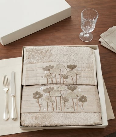 Umay Süzene Bambu Bürümcük Analı Kızlı Havlu Seti (1 Adet 30x50 cm ve 1 Adet 50x90 cm ) %70 Bambu %30 Pamuk