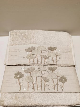 Umay Süzene Bambu Bürümcük Analı Kızlı Havlu Seti (1 Adet 30x50 cm ve 1 Adet 50x90 cm ) %70 Bambu %30 Pamuk