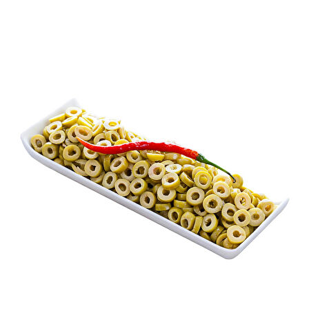 DİLİMLİ YEŞİL ZEYTİN - 500 gr Paket