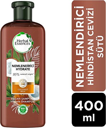 Nemlendirici Hindistan Cevizi Sütü Şampuan 400 ml Vegan