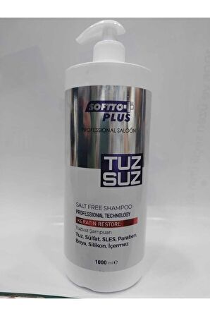 Softto Plus Keratin Bakımında Önce Ve Sonrası Sülfatsız Keratin Tuzsuz Şampuan 1000 ml