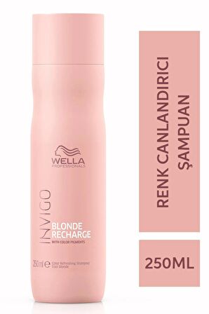 Wella Invigo Blonde Recharge Doğal Veya Boyalı Sarışınlar İçin Renk Canlandırıcı Mor Şampuan 250 ml