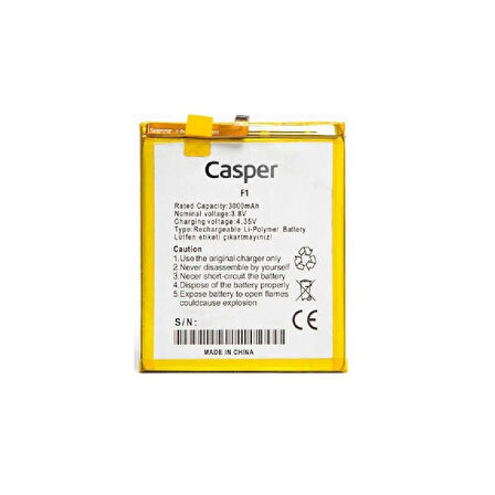 Casper Via F1 Uyumlu İthal Pil