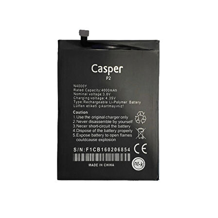 Casper Via P2 Uyumlu İthal Pil