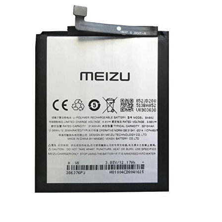 Meizu Note 8 Uyumlu İthal Pil